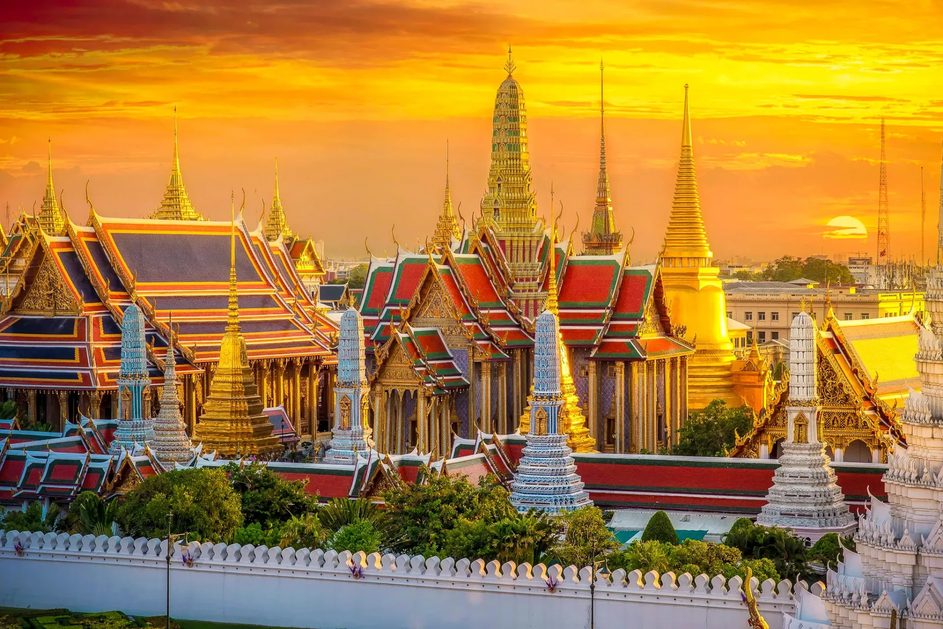 Bangkok en 5 jours - Le Grand Palais Wat Phra Kaew de Bangkok en Thaïlande